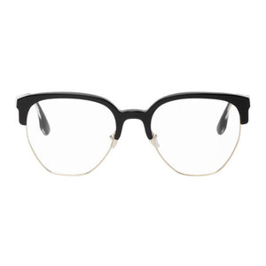 Victoria Beckham Black Half-Rim Glasses