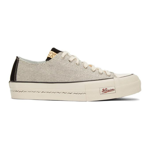 Visvim White and Black Skagway Lo Sneakers