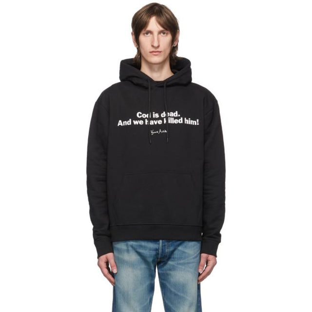 Vyner Articles Black and White Nietxche Cod Hoodie