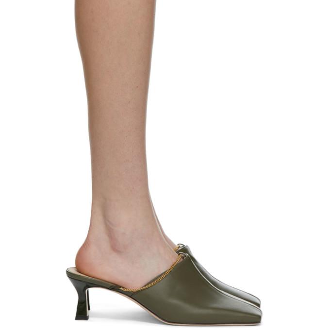 Wandler Green Isa Kitten Mules
