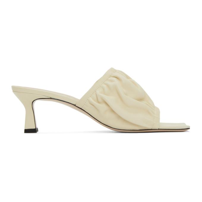 Wandler Off-White Ava Kitten Heeled Sandals