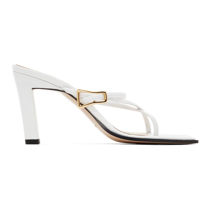 Wandler White Yara Heeled Sandals