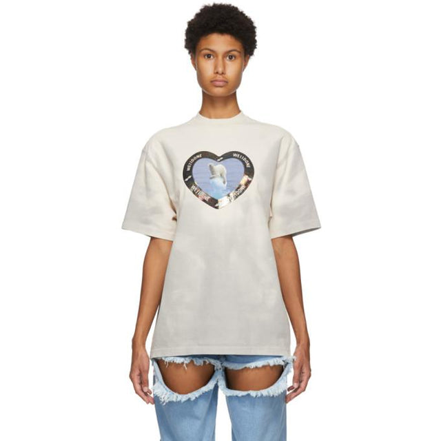 We11done Grey Thermo Sensitive Polar Bear T-Shirt