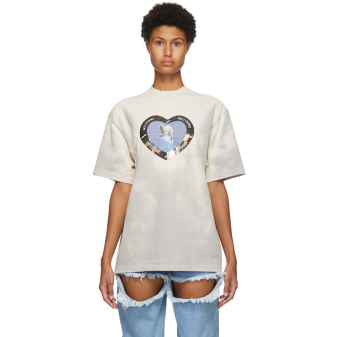 We11done Grey Thermo Sensitive Polar Bear T-Shirt