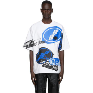 We11done White Stacked Logo T-Shirt – BlackSkinny