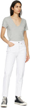 Re/Done White 70s Stove Pipe Jeans