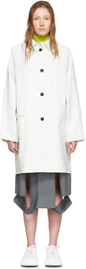 KASSL Editions White Above-The-Knee Coat