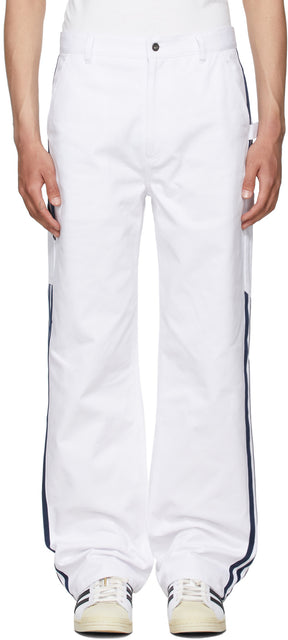 Noah White adidas Originals Edition Painter Lounge Pants - Noah blanc adidas originaux édition peintre pantalon salon - 노아 화이트 Adidas Originals Edition Painter 라운지 바지