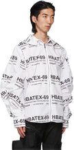 Hood by Air White All Over Print Hoodie Shirt
