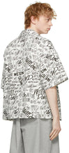 We11done White Allover Logo Short Sleeve Shirt