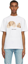 Palm Angels White Bear T-Shirt - T-shirt d'ours blanc d'anges de palmels - 팜 천사 화이트 베어 티셔츠