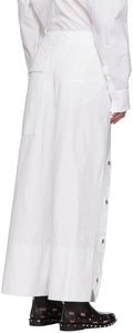 3.1 Phillip Lim White Belted Utility Snap Trousers