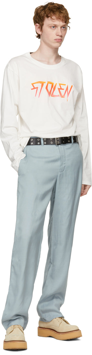 Stolen Girlfriends Club White Berate Fade Long Sleeve T-Shirt