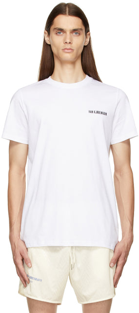Han Kjobenhavn White Casual T-Shirt - Han kjobenhavn T-shirt décontracté blanc - 한 Kjobenhavn 화이트 캐주얼 티셔츠