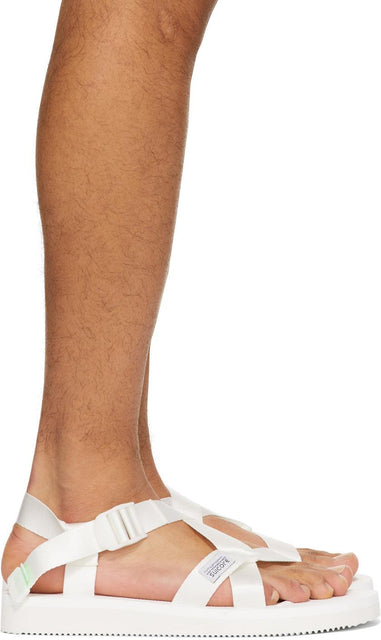 Suicoke White CHIN2-CAB Sandals - Sandales suicoke Chin2-Cabil - suicoke 흰색 chin2-cab 샌들