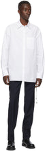 Valentino White Cord Weave Long Sleeve Shirt