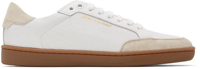 Saint Laurent White Court Classic SL 10 Sneakers