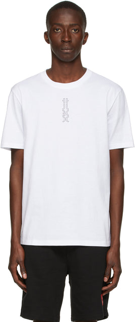 Hugo White Cropped Logo T-Shirt - T-shirt Logo Hugo White Cropped - 휴고 화이트 자른 로고 티셔츠