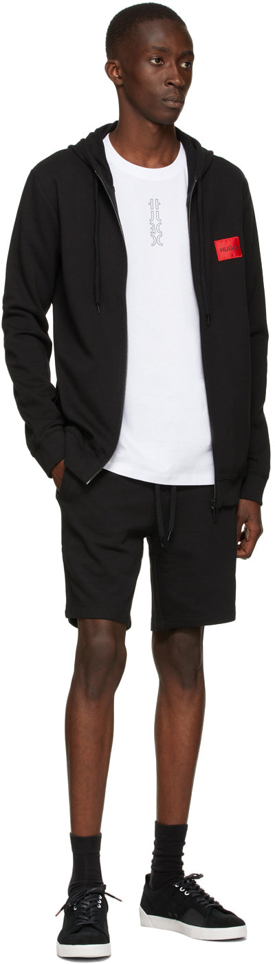 Hugo White Cropped Logo T-Shirt