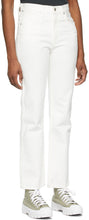 Citizens of Humanity White Daphne High-Rise Stovepipe Jeans