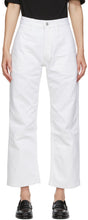 Studio Nicholson White Denim Ruthe Selvedge Jeans