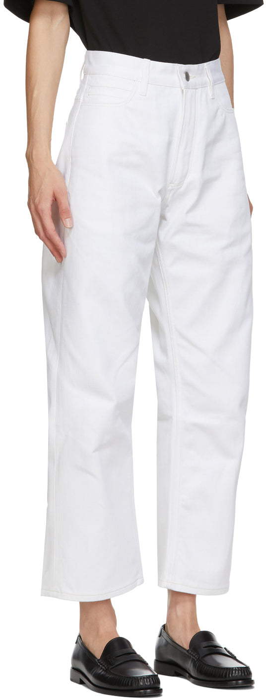 Studio Nicholson White Denim Ruthe Selvedge Jeans – BlackSkinny