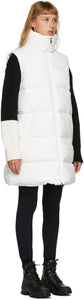 Moncler White Down Godec Vest