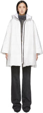 Ienki Ienki White Down Pyramid Cropped Raincoat