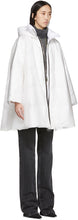 Ienki Ienki White Down Pyramid Cropped Raincoat