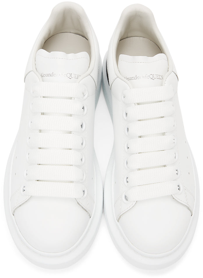 Alexander McQueen White Dropped Heel Counter Oversized Sneakers