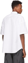 N.Hoolywood White Dropped Shoulder Shirt