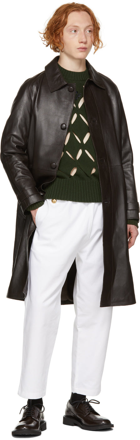 Stefan Cooke White Elastic Waist Trousers