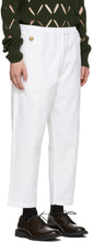 Stefan Cooke White Elastic Waist Trousers