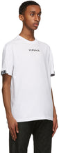 Versace White Embroidered Logo T-Shirt