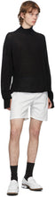 Sulvam White Embroidered Shorts