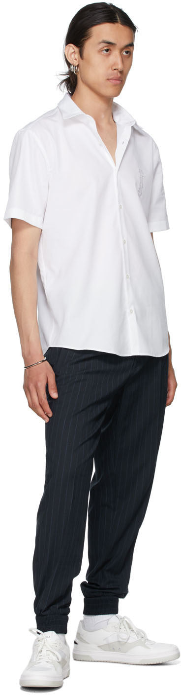 Hugo White Ermino Short Sleeve Shirt