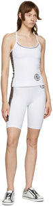 Fendi White Fendirama Cycling Shorts - Fendi White Fendirama Cyclisme Shorts - Fendi White Fendirama 사이클링 반바지