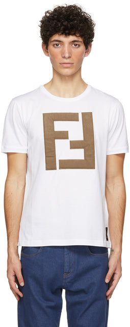 Fendi White 'Forever Fendi' T-Shirt - T-shirt Fendi White 'Forever Fendi' - Fendi White 'Forever Fendi'티셔츠