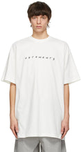 VETEMENTS White Friendly Logo T-Shirt - T-shirt de logo sympathique blanc - Vetements 흰색 친절한 로고 티셔츠