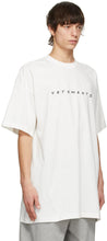 VETEMENTS White Friendly Logo T-Shirt