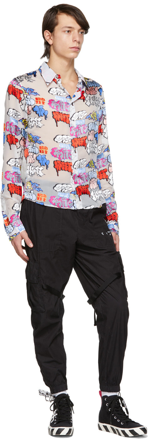Off-White White Graffiti Shirt