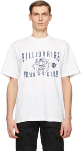 Billionaire Boys Club White Greetings Logo T-Shirt - Millionaire Boys Club Blanc Salutations Blanc Logo T-shirt - 억만 장자 소년 클럽 백인 인사말 로고 티셔츠