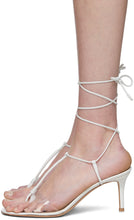 Gianvito Rossi White Gwyneth Heeled Sandals