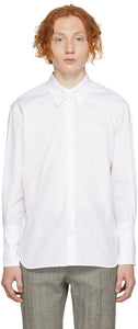 Stefan Cooke White Infinity Collar Shirt - Stefan Cooke Blanc Chemise à l'infini Blanc - Stefan cooke 흰색 무한 칼라 셔츠입니다