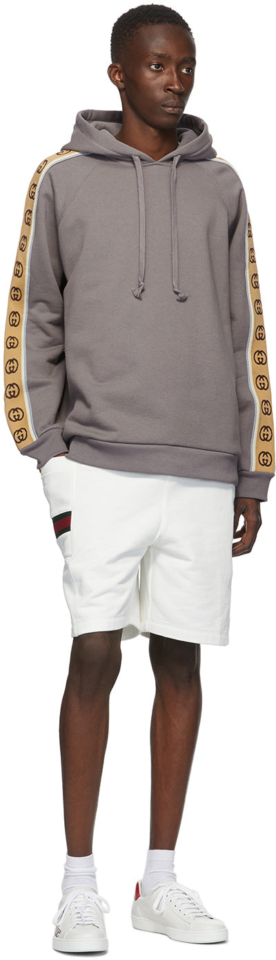 Gucci White Interlocking G Jersey Shorts