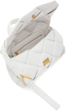 Bottega Veneta White Intrecciato Top Handle Bag - Botte Bottega Veneta White Intrecciato Hotte de poignée supérieure - Bottega Veneta 화이트 Intrecciato Top 손잡이 가방