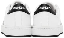 Kenzo White K-Logo Kourt Sneakers