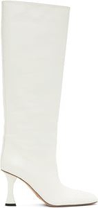Proenza Schouler White Leather Tall Boots