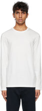 The Row White Leon Long Sleeve T-Shirt - T-shirt à manches longues de la rangée White Leon - 행 화이트 레온 긴 소매 티셔츠