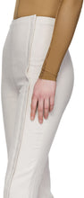 Acne Studios White Linen Flared Trousers